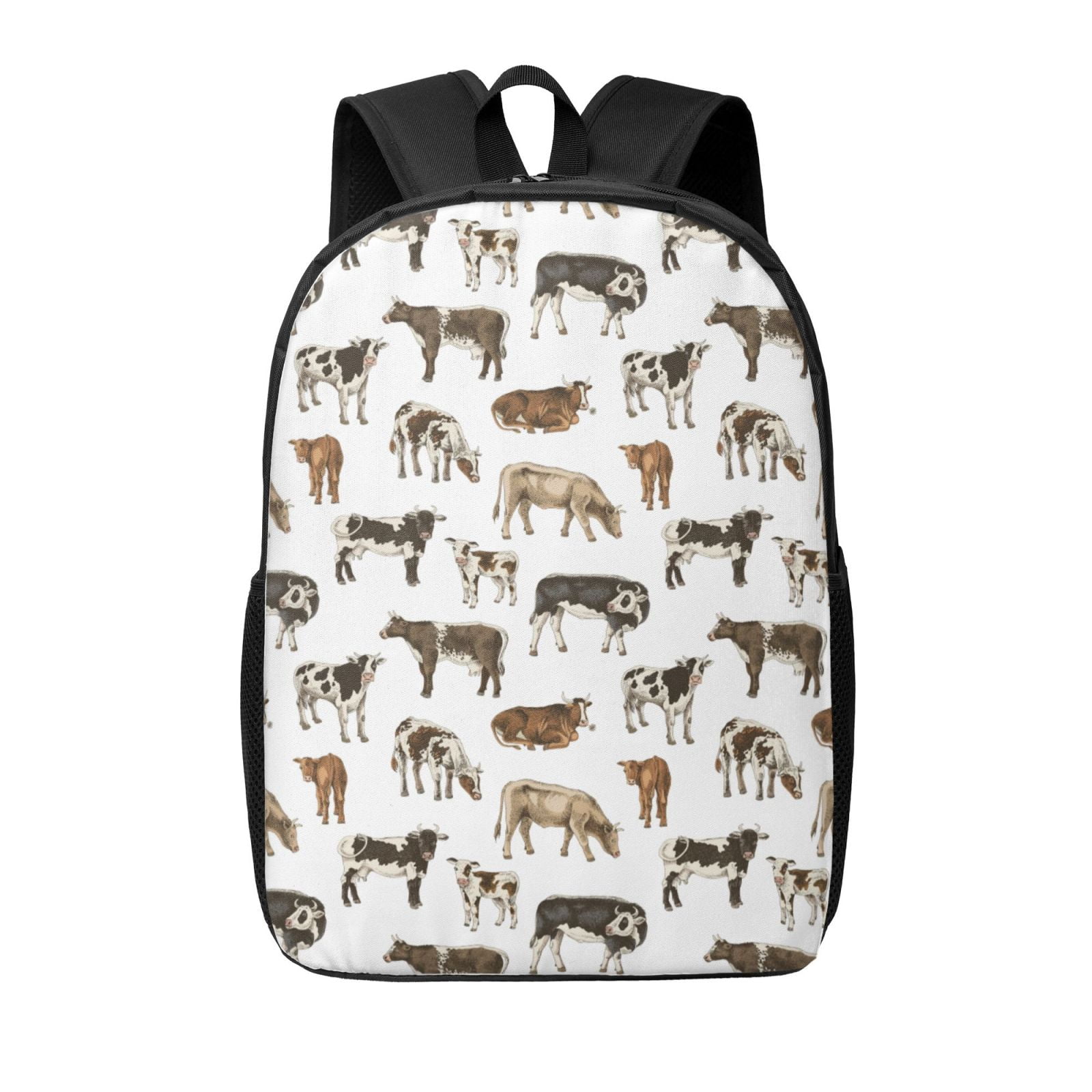 Xecao Cow print Travel Backpack, Large Computer Backpack for Men Women, College School Rucksack Book Bag