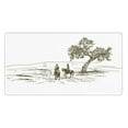 thumbnail image 1 of Xecao Cowboys Riding A Horse Near A Tree for Waterproof Mouse Pad - Extended Contour Mouse Mat, Large Gaming Mousepad Laptop Keyboard Mat with Non-Slip Rubber Base, 1 of 8