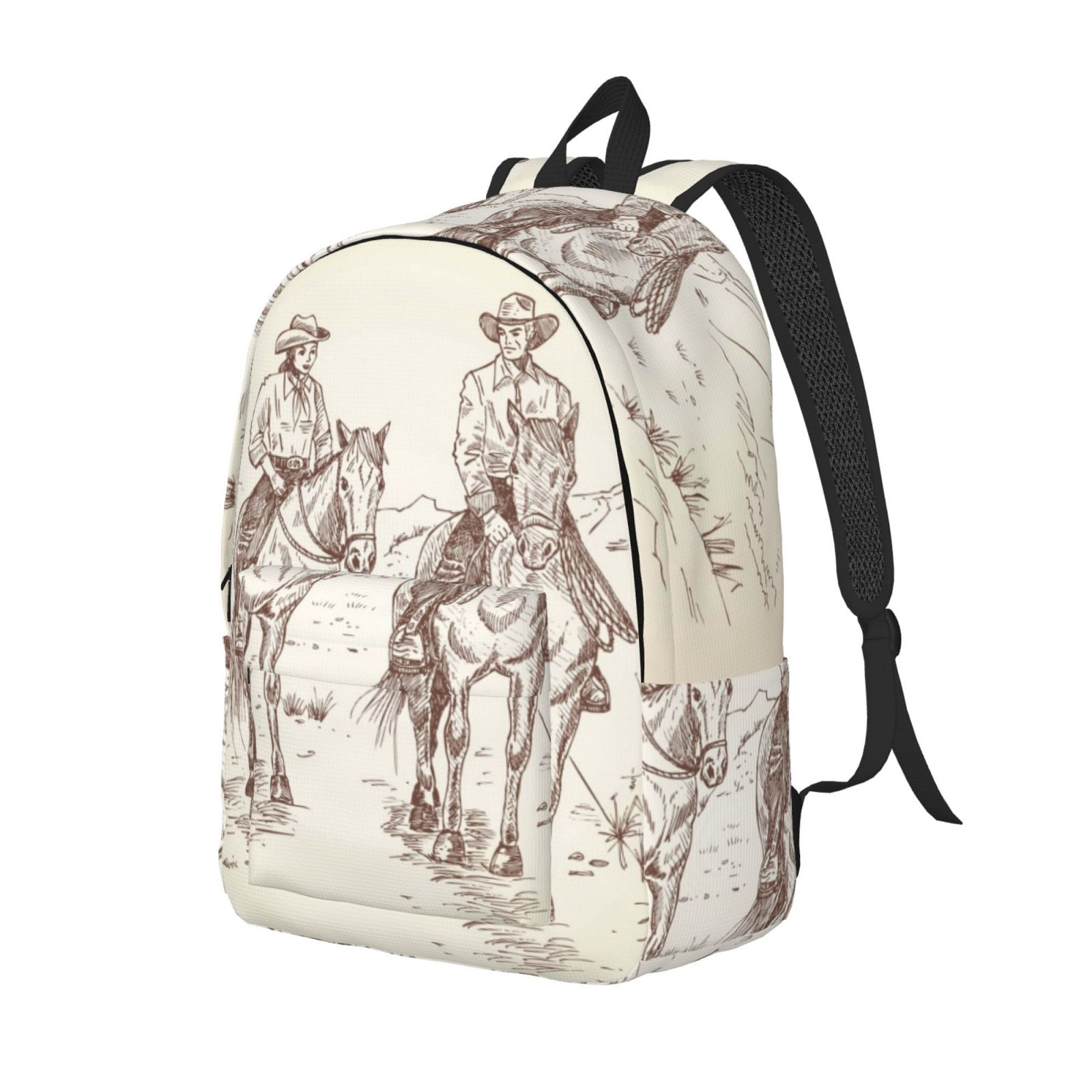 Xecao Cowboys Riding Horses In Desert for Canvas College Laptop ...