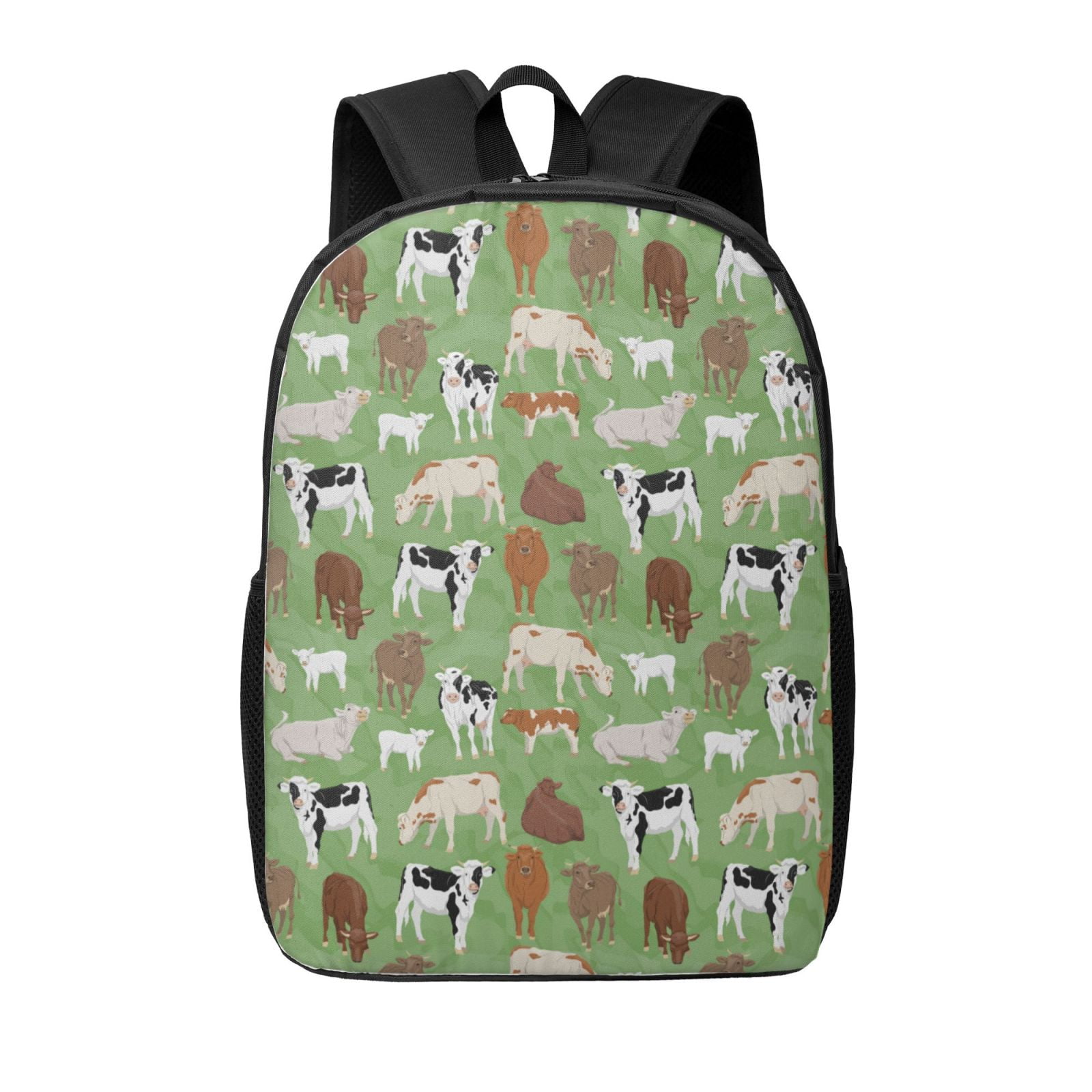 Xecao Cows And Calves print Travel Backpack, Large Computer Backpack for Men Women, College School Rucksack Book Bag