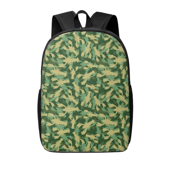 Xecao Crayfish Army print Travel Backpack, Large Computer Backpack for Men Women, College School Rucksack Book Bag