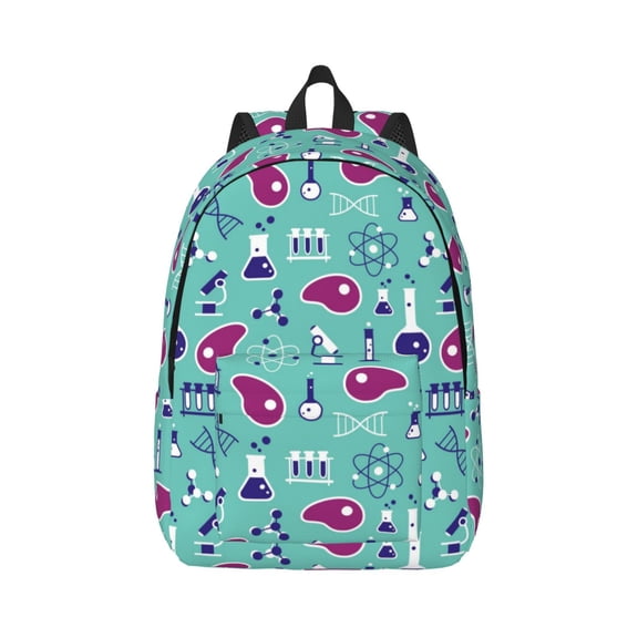 Xecao Cultured Meat Science for Canvas College Laptop Backpack, Durable Rucksack Travel Notebook Bag School Backpack Book Bag for Men Women