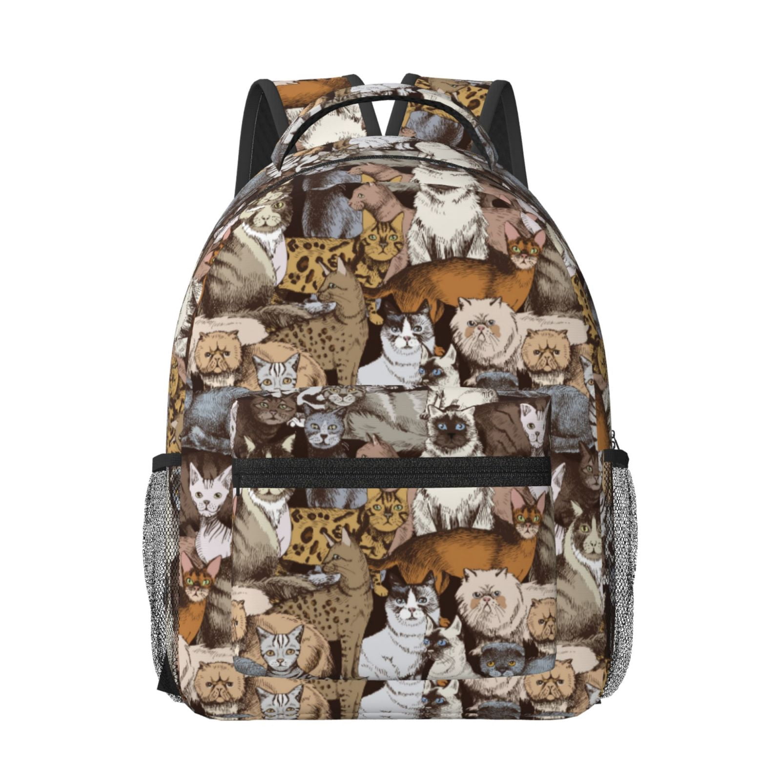 Xecao Cut Cats Travel Backpack: A spacious, stylish computer backpack ideal for men and women, perfect for college, school, or daily travels