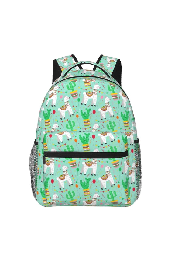 Cute Alpaca 1 Backpack, a stylish and functional choice for both men and women, is the perfect basic bookbag for college, work, or travel
