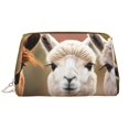 thumbnail image 1 of Xecao Cute Alpaca in Daze Print Fashion Makeup PVC Bag Large Capacity Travel Cosmetic Bag for Women Organizer Toiletry Clutch, 1 of 8