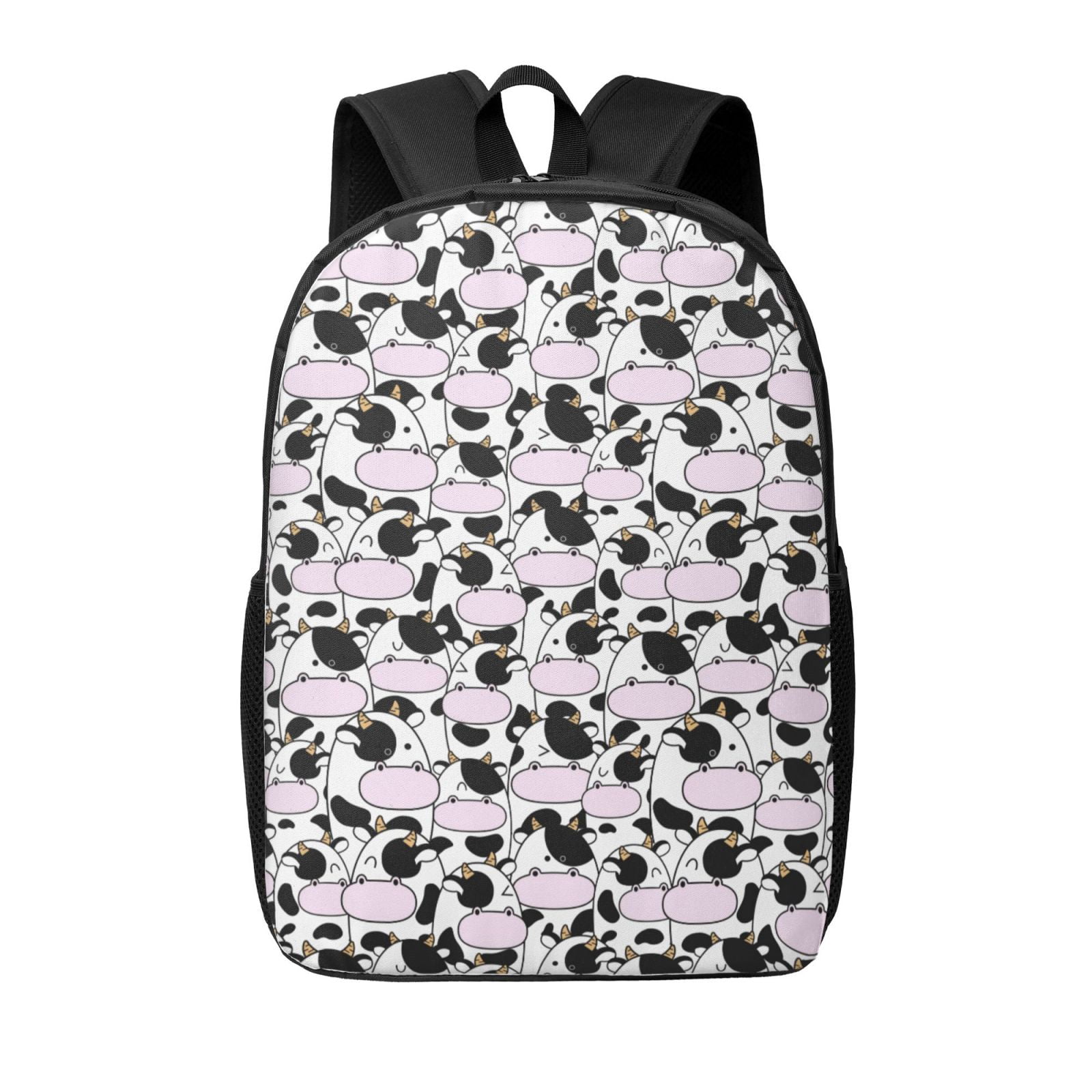 Xecao Cute Animal with Cow print Travel Backpack, Large Computer Backpack for Men Women, College School Rucksack Book Bag