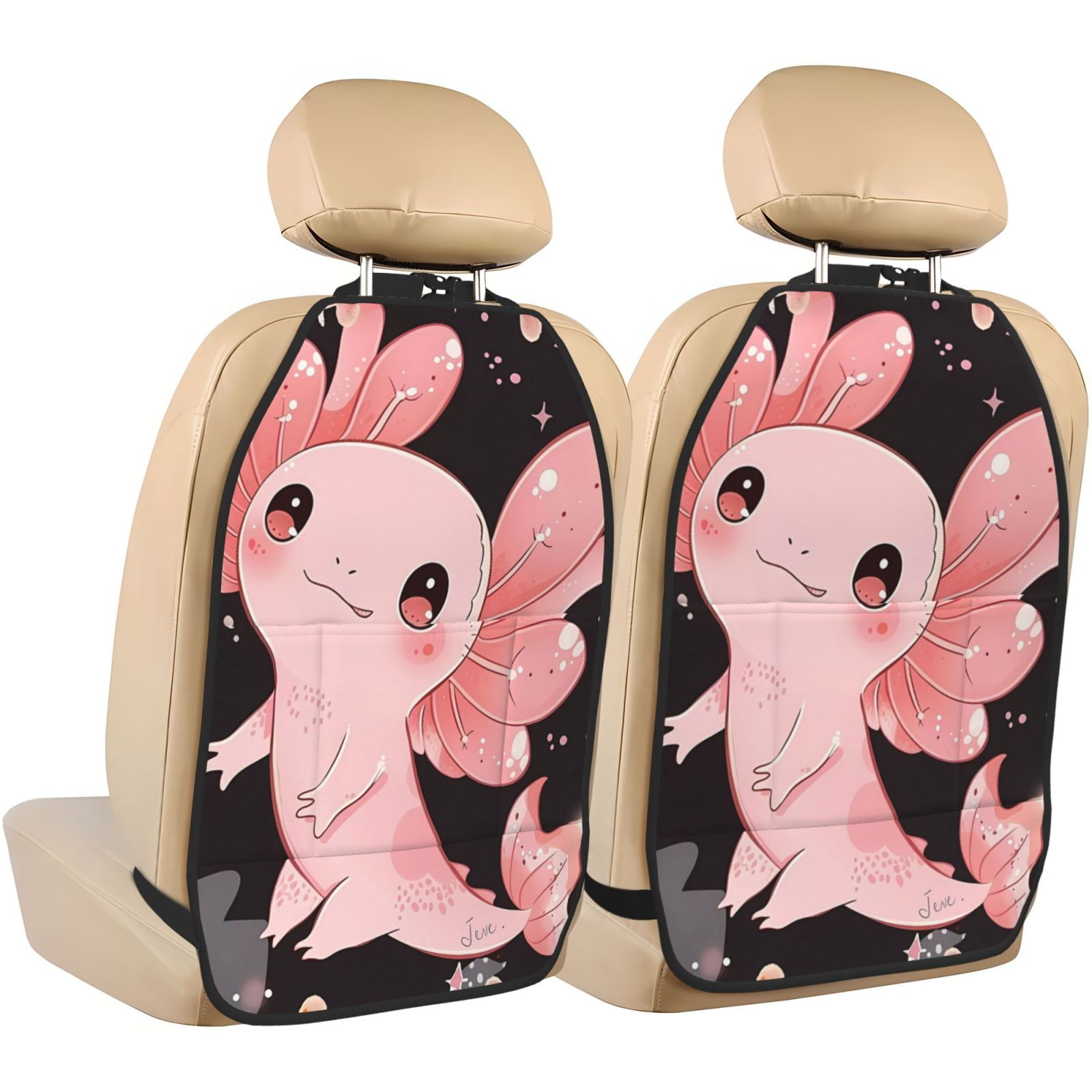 Xecao Cute Axolotl Sakura Blossoms A Pattern Car Seat Back Protector 2 ...