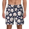 thumbnail image 1 of Xecao Cute Basebal for Men's Swimming Trunks Swim Trunks Quick Dry Swim Shorts with Mesh Lining Funny Swimwear Bathing Suits, 1 of 9