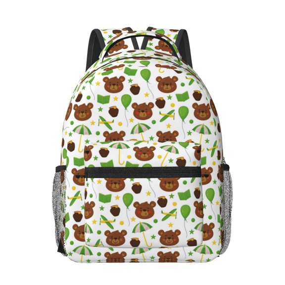 Xecao Cute Bear Travel Backpack: A spacious, stylish computer backpack ideal for men and women, perfect for college, school, or daily travels