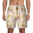 thumbnail image 1 of Xecao Cute Bee Gnome1 for Men's Swimming Trunks Swim Trunks Quick Dry Swim Shorts with Mesh Lining Funny Swimwear Bathing Suits, 1 of 9