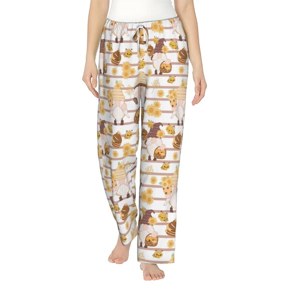 Xecao Cute Bee Gnome2 Women's Straight Lounge Pajama Pants: The Epitome of Relaxed Sleepwear