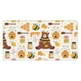 thumbnail image 1 of Xecao Cute Bee Honey Jar Hive Bear for Waterproof Mouse Pad - Extended Contour Mouse Mat, Large Gaming Mousepad Laptop Keyboard Mat with Non-Slip Rubber Base, 1 of 8