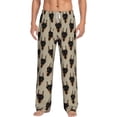 thumbnail image 1 of Xecao Cute Black Dog Men's Straight Lounge Pajama Pants: The Ultimate in Comfortable Sleepwear, 1 of 9