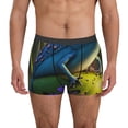 thumbnail image 1 of Xecao Cute Blue Frog Print Men's Underwear Boxer Briefs Pack - Your ComfortSoft, Moisture-Wicking, and Breathable Choice for Men's Underwear-Large, 1 of 5