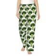 thumbnail image 1 of Xecao Cute Broccoli Women's Straight Lounge Pajama Pants: The Epitome of Relaxed Sleepwear, 1 of 9