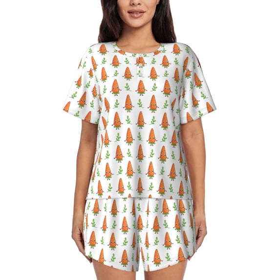 Xecao Cute Carrot Print print Swimsuit for women, Summer-ready, sporty style.Quick-dry fabric. Many sizes & colors.