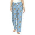 thumbnail image 1 of Xecao Cute Cartoon Corgi Women's Straight Lounge Pajama Pants: The Epitome of Relaxed Sleepwear, 1 of 1