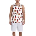 thumbnail image 1 of Xecao Cute Cat And Christmas Gift print basketball shirt for both men and women, a unisex basketball jersey perfect for theme parties-Medium, 1 of 6
