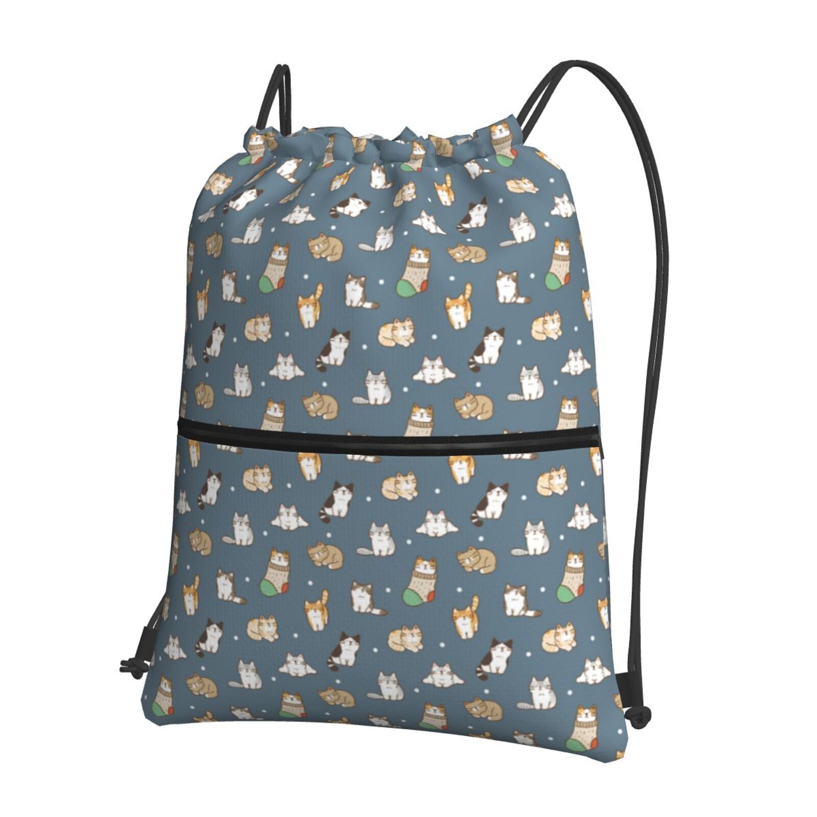 Xecao Cute Cats And Dogs for Drawstring Bags,Pull String Backpack Bags,String Bag Sackpack