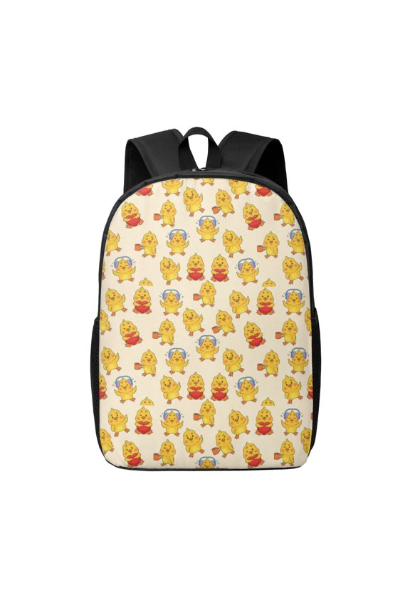Cute Chicken print Travel Backpack, Large Computer Backpack for Men Women, College School Rucksack Book Bag