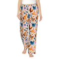 thumbnail image 1 of Xecao Cute Chickens Women's Straight Lounge Pajama Pants: The Epitome of Relaxed Sleepwear, 1 of 9