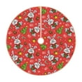 thumbnail image 1 of Xecao Cute Christmas Bunny Pattern Christmas Tree Skirt Round Xmas Tree Mat Base Cover for Holiday Home Decorations-48", 1 of 6