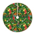 thumbnail image 1 of Xecao Cute Christmas Stocking Bear Pattern Christmas Tree Skirt Round Xmas Tree Mat Base Cover for Holiday Home Decorations-48", 1 of 1