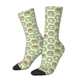 thumbnail image 1 of Xecao Cute Chubby Frog Pattern Sport Socks for Women and Men Crew Socks Sporty Calf Socks Casual Socks, 1 of 6