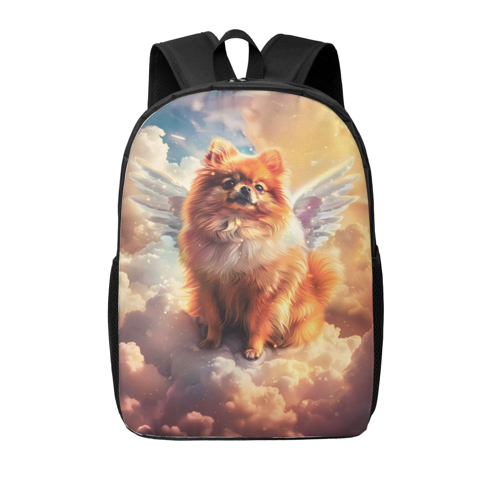 Dog Pomeranian Pattern Print Premium Backpack main image 0
