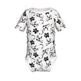 thumbnail image 1 of Xecao Cute Cow and Milk Stains Pattern Baby Climbing Bodysuit Short Sleeve Onesie Unisex 0-12 Months Baby Shirt Newborn Outfits Crotch snap design-6 Months, 1 of 6