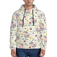 thumbnail image 1 of Xecao Cute Cow Pattern Men's Adult Pullover Hoodie,Hooded Sweatshirt-Large, 1 of 7