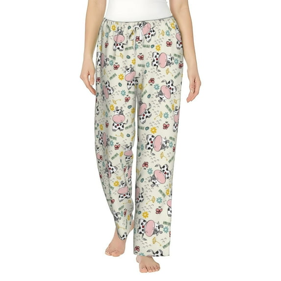 Xecao Cute Cow Women's Straight Lounge Pajama Pants: The Epitome of Relaxed Sleepwear