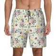 thumbnail image 1 of Xecao Cute Cow for Men's Swimming Trunks Swim Trunks Quick Dry Swim Shorts with Mesh Lining Funny Swimwear Bathing Suits, 1 of 9