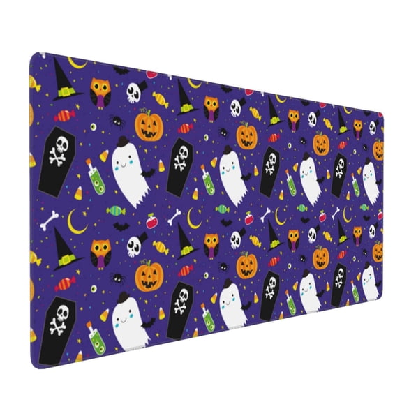 Xecao Cute And Creepy Print Large Mouse Pad, 16x35.5in Mousepad, Professional Non-Slip Rubber Base Big Mouse Pad, Mouse Pad for Gaming & Office Full Desk Mouse Pad