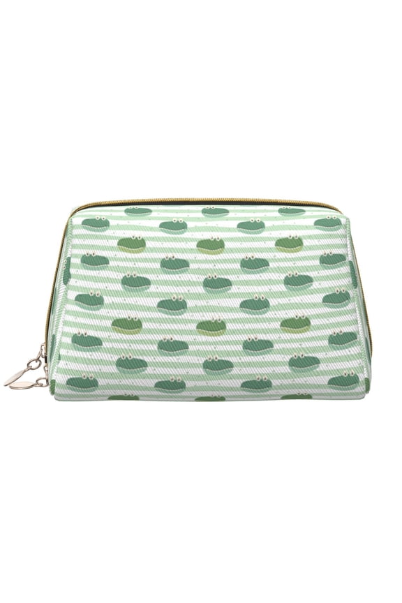 Cute Crocodile Print Fashion Makeup PVC Bag Large Capacity Travel Cosmetic Bag for Women Organizer Toiletry Clutch