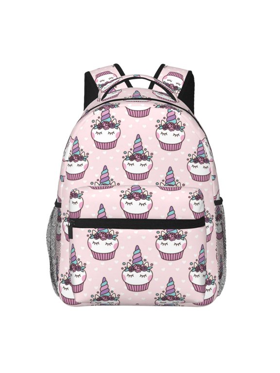 Cute Cupcake Backpack, a stylish and functional choice for both men and women, is the perfect basic bookbag for college, work, or travel