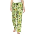 thumbnail image 1 of Xecao Cute Dinosaurs Cartoon Women's Straight Lounge Pajama Pants: The Epitome of Relaxed Sleepwear, 1 of 9