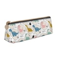 thumbnail image 1 of Xecao Cute Dinosaurs Print Leather Pencil Case -Stationery Bag Pen Holder for Work & Office, 1 of 5