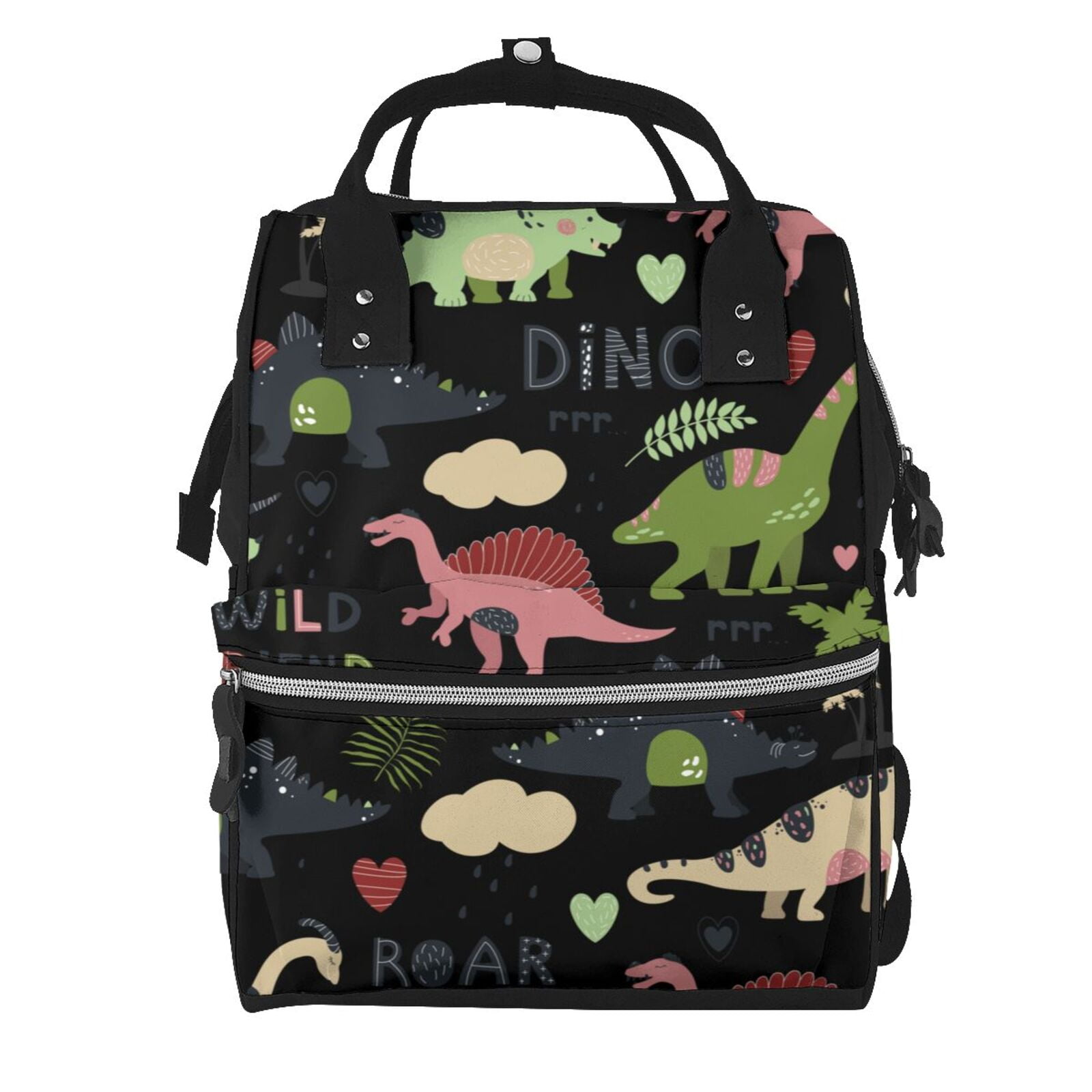 Xecao Cute Dinosaurs print Large Capacity Nappy Bag is a multi-functional waterproof travel backpack, perfect as a nursing bag or mummy backpack for women