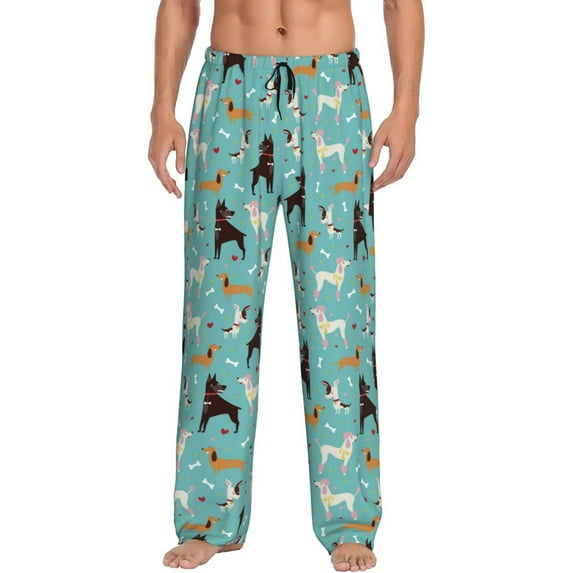 Xecao Cute Dog Men's Straight Lounge Pajama Pants: The Ultimate in Comfortable Sleepwear