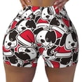 thumbnail image 1 of Xecao Cute Dog Print Workout Shorts for Women Soft Smooth Gym Yoga Scrunch Active Tennis Workout Running Shorts, 1 of 9