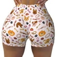 thumbnail image 1 of Xecao Cute Dog Print Workout Shorts for Women Soft Smooth Gym Yoga Scrunch Active Tennis Workout Running Shorts, 1 of 9
