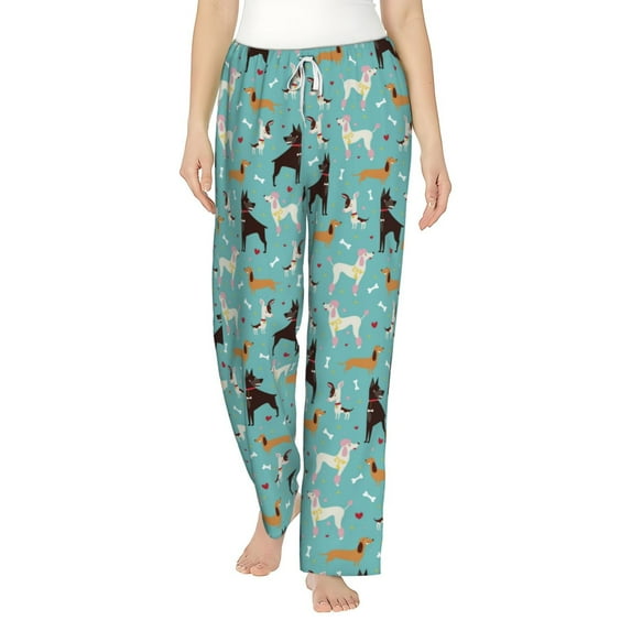 Xecao Cute Dog Women's Straight Lounge Pajama Pants: The Epitome of Relaxed Sleepwear