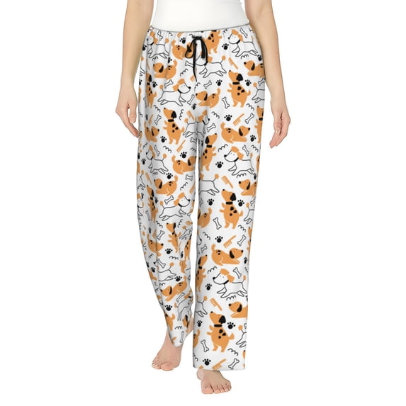 Xecao Cute Dog Women's Straight Lounge Pajama Pants: The Epitome of Relaxed Sleepwear