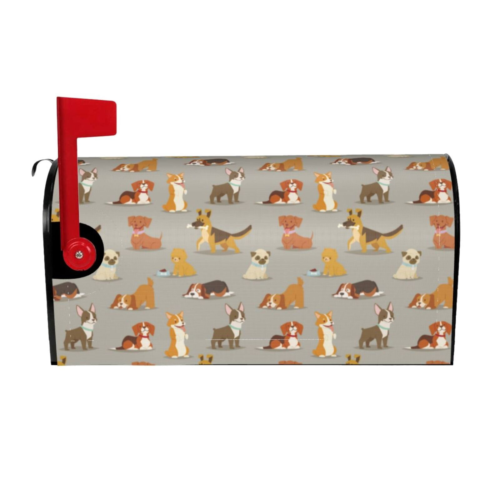 Xecao Cute Dog for Mailbox Cover with Magnetic Strips, Waterproof and Sunscreen, Adds a Decorative Touch to Your Garden Yard.