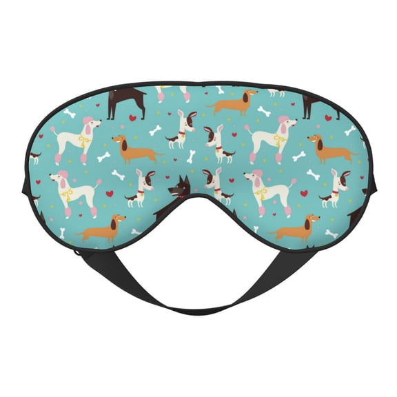 Xecao Cute Dog for Soft Fluffy Sleeping Blindfold, Nap eye cover tailored for the utmost comfort for girls, women, kids, and adults.