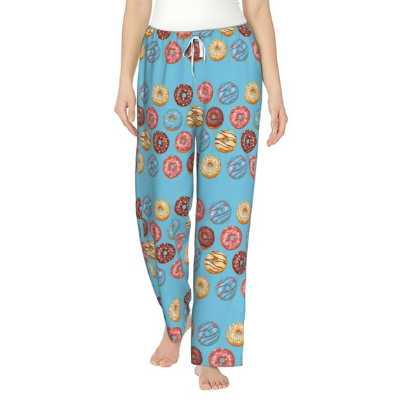 Xecao Cute Donut Women's Straight Lounge Pajama Pants: The Epitome of Relaxed Sleepwear
