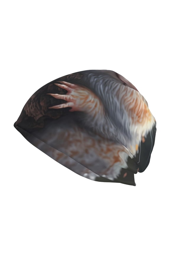 Cute Fat Ball Branch Print Knit Hat,Winter Beanie for Men Women, Beanie Soft Warm Ski Stocking Cuffed Cap