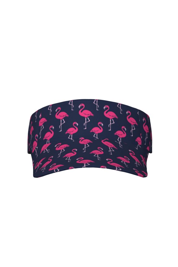 Cute Flamingo for Adult Sun Cap offers versatile sun protection with adjustable Velcro for a secure fit.