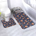 thumbnail image 1 of Xecao Cute Foxes 2-Piece Vintage Seamless Anti-Skid Mat Set, featuring a stylish pattern for a safe and elegant toilet rug experience, 1 of 6